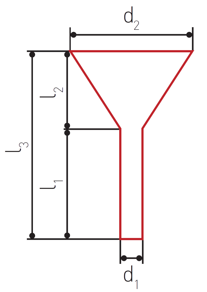 Funnel 160 mm diameter, PE